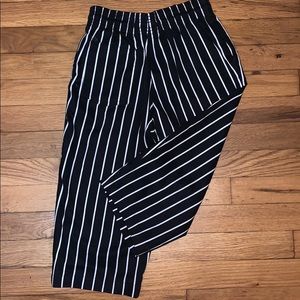 Striped in styled pants